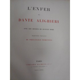   L'ENFER  - DANTE  ALIGHIERI  -  Paris 1891 ( dessins Gustave Dore )